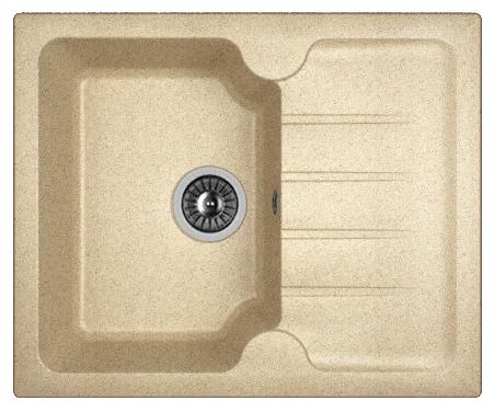 Мойка кухонная из литьевого мрамора Dr. Gans ЛОРА 620 25.020.A0620.405 62*51 см. терра