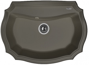 Мойка кухонная керамогранитная Florentina ЭМИЛИЯ 770 20.360.E770.302 77*55 см. антрацит