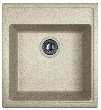 Мойка кухонная из литьевого мрамора Dr. Gans НИКА 470 25.070.B0470.408 47*51 см. серый