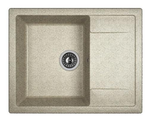 Мойка кухонная из литьевого мрамора Dr. Gans ТЕХНО 650 25.030.C0650.408 65*51 см. серый