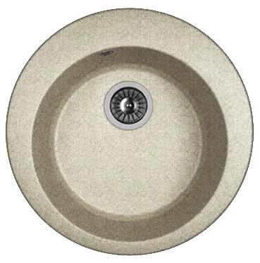 Мойка кухонная из литьевого мрамора Dr. Gans ГАЛА 25.010.B0510.408 51*51 см. серый