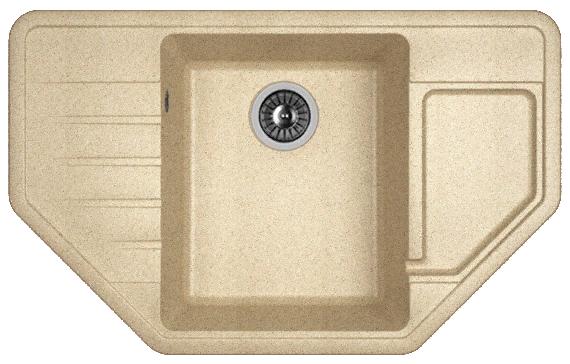 Мойка кухонная из литьевого мрамора Dr. Gans РИО 25.080.C0800.405 80*50 см. терра