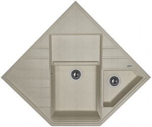 Мойка кухонная керамогранитная Florentina БОМБЕЙ 20.375.J0900.305 90*61 см. грей