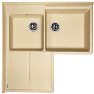 Мойка кухонная керамогранитная Florentina АДРИЯ 20.380.L0960.104 96*96 см. бежевый Мойка кухонная керамогранитная Florentina АДРИЯ 20.380.L0960.104 96*96 см. бежевый