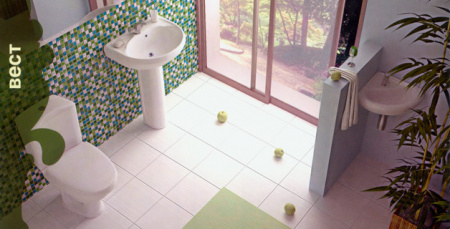 Унитаз-компакт Santeri ВЕСТ 1.P201.8.S00.00B.F  