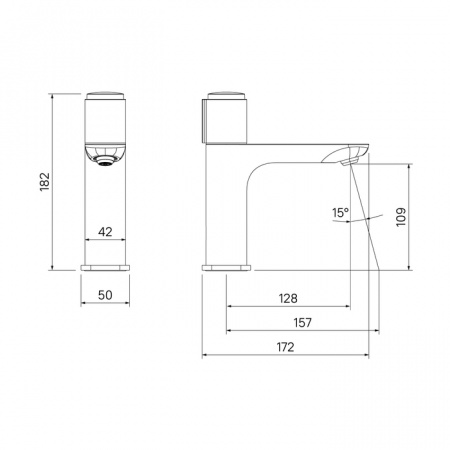 Смеситель IDDIS SLIDE SLIBLBTi01 для раковины 