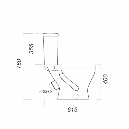 Унитаз-компакт Sanita ФОРМАТ FRTSACC01030713  
