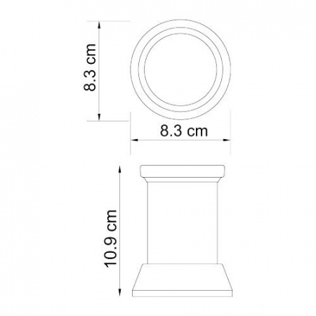 Стакан настольный WasserKRAFT DONAU K-2428  