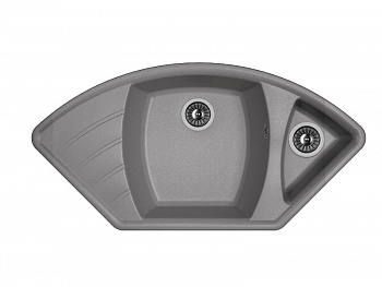 Мойка кухонная из литьевого мрамора Dr. Gans ГАБИ 25.050.E1015.410 101,5*51 см. везувий