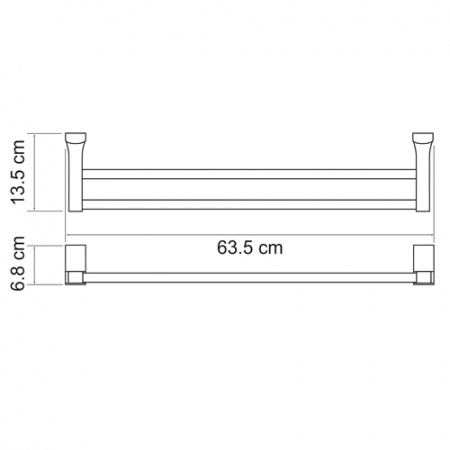 Полотенцедержатель WasserKRAFT LEINE K-5040  
