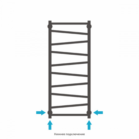 Полотенцесушитель водяной Сунержа СИРОККО 00-0253-8060 800х600 
