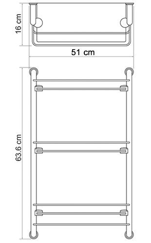 Полка WasserKRAFT  K-2033  