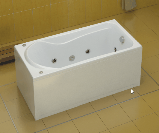 Ванна акриловая BAS БРИЗ В 00006 150x75 см.  Ванна акриловая BAS БРИЗ В 00006 150x75 см.