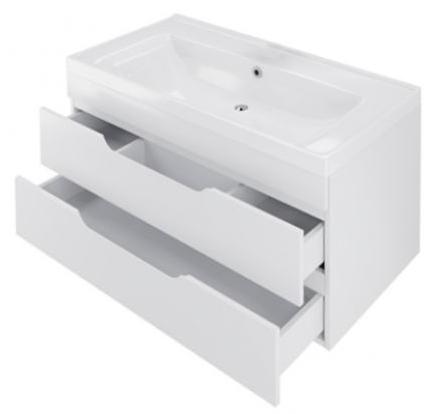 Тумба под раковину навесная Mirsant QUADRO  100 см. 