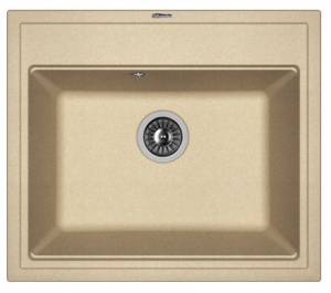 Мойка кухонная керамогранитная Florentina ЛИПСИ 600 20.120.D0600.104 60*51 см. бежевый