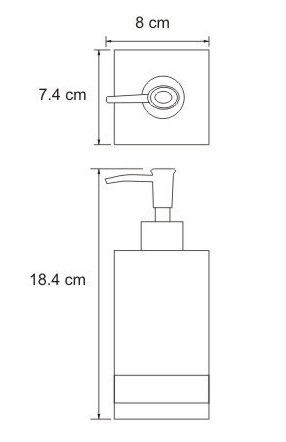 Дозатор жидкого мыла настольный WasserKRAFT INN K-4399   Дозатор жидкого мыла настольный WasserKRAFT INN K-4399