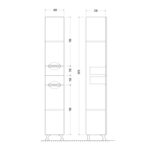 Пенал Mirsant КАМИЛЛА  40 см. 