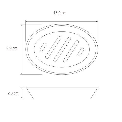 Мыльница настольная WasserKRAFT RUWER K-6729   Мыльница настольная WasserKRAFT RUWER K-6729