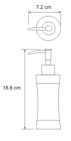 Дозатор жидкого мыла настольный WasserKRAFT WERN K-7599   Дозатор жидкого мыла настольный WasserKRAFT WERN K-7599