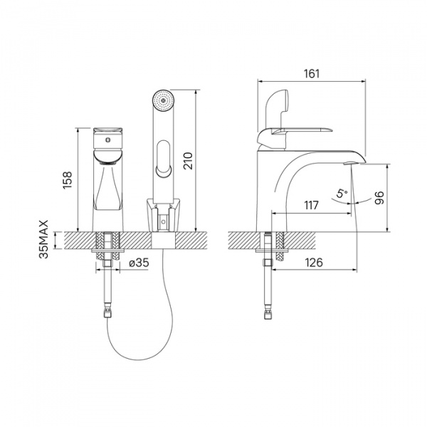 Смеситель IDDIS CALIPSO CALSB00i08 для раковины  Смеситель IDDIS CALIPSO CALSB00i08 для раковины