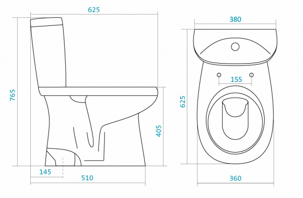 Унитаз-компакт Santek АНИМО 1.WH30.2.136   Унитаз-компакт Santek АНИМО 1.WH30.2.136