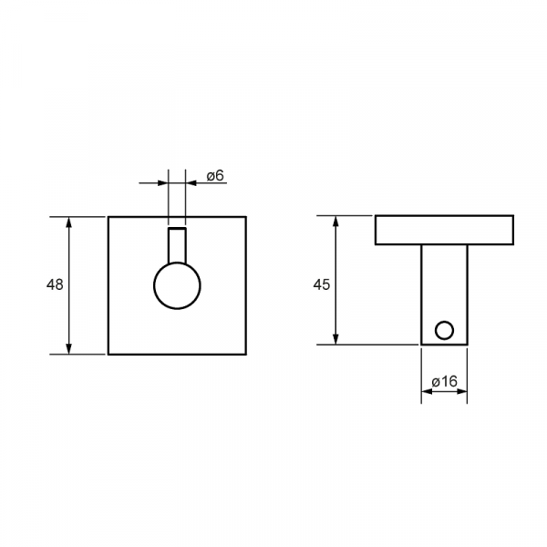 Крючок одинарный Milardo AMUR AMUSM10M41  