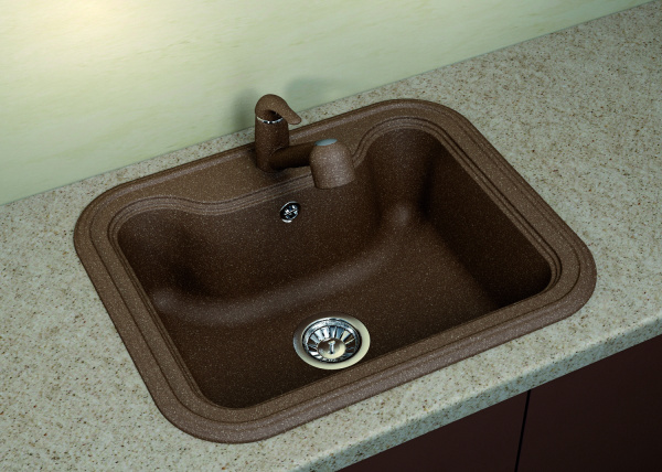 Мойка кухонная керамогранитная Florentina КРИТ 630 20.110.D0630.303 63*51 см. мокко